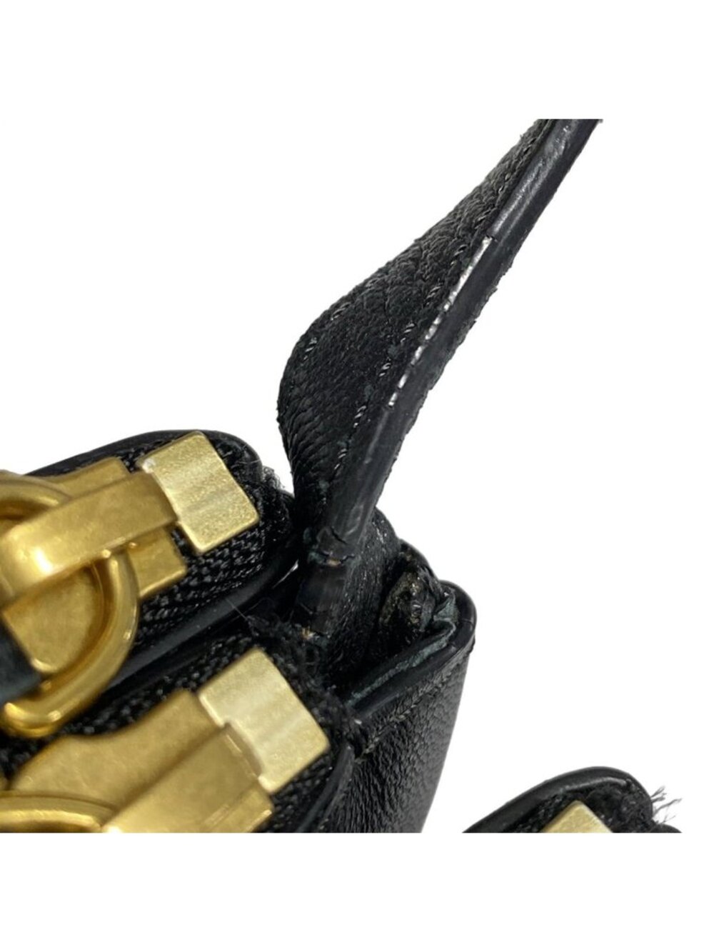 Celine Shoulder Bag Triolage Black Leather - Picture 11 of 15